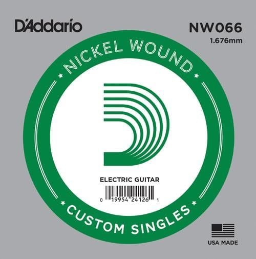 DADDARIO NW066 ELEKTRO VE AKUSTİK TEK TEL, (KALIN Mİ), 0.066