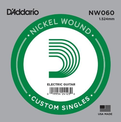 DADDARIO NW060 ELEKTRO VE AKUSTİK TEK TEL, (KALIN Mİ), 0.060