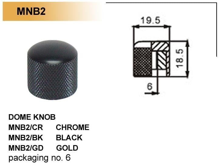 GİTAR POT. DÜĞME BAŞLIĞI (KUBBELİ) METAL, SİYAH