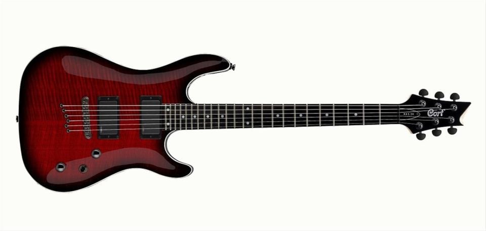 CORT KX5DXBCS ELEKTRO GİTAR KATANA, VİŞNE ÇÜRÜĞÜ SUNBURST