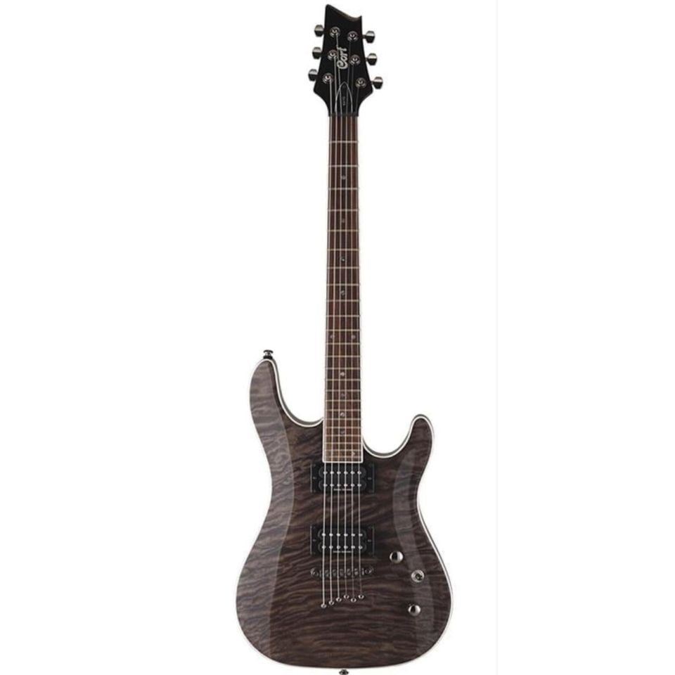 CORT KX1QETCGW ELEKTRO GİTAR, TRANS CHARCOAL GREY, (H-H)