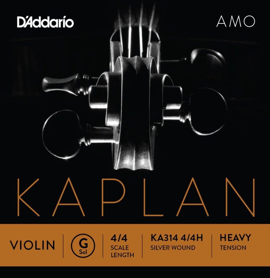 DADDARIO KA314 KEMAN TEK TEL, KAPLAN AMO, 4/4, G-(SOL), HEAVY