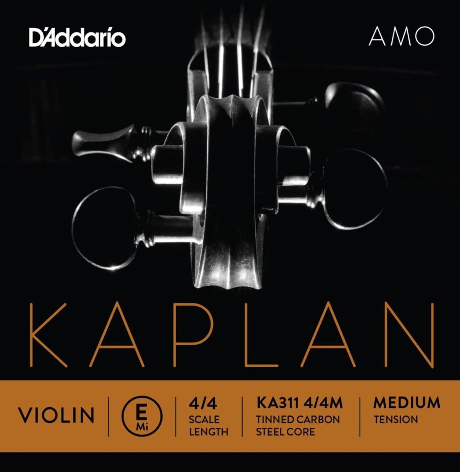 DADDARIO KA311 KEMAN TEK TEL, KAPLAN AMO, 4/4, E-(Mİ), LIGHT