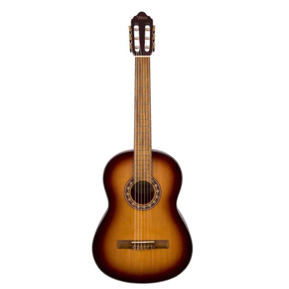 VALENCIA VC304ASB KLASİK GİTAR, 4/4, ANTİK SUNBURST MAT
