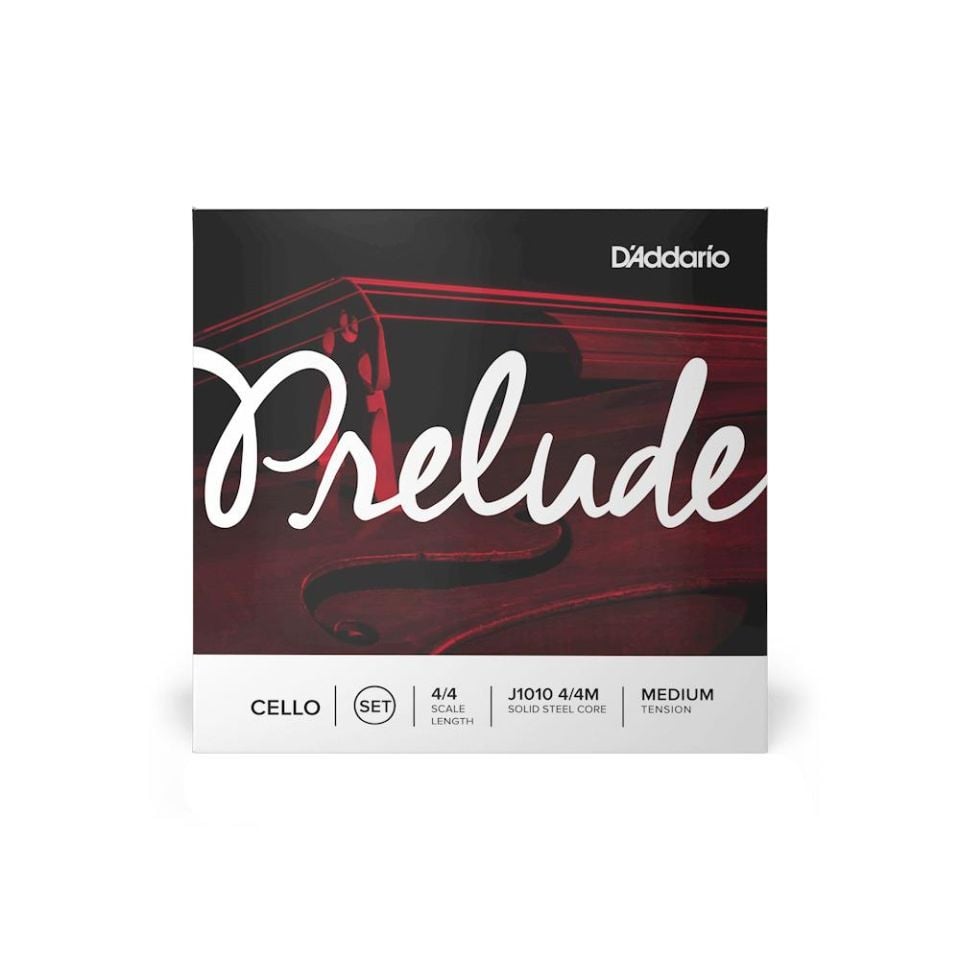 DADDARIO J101044M-B10 CELLO TEL SETİ, PRELUDE, 10 SETLİK PAKET, 4/4