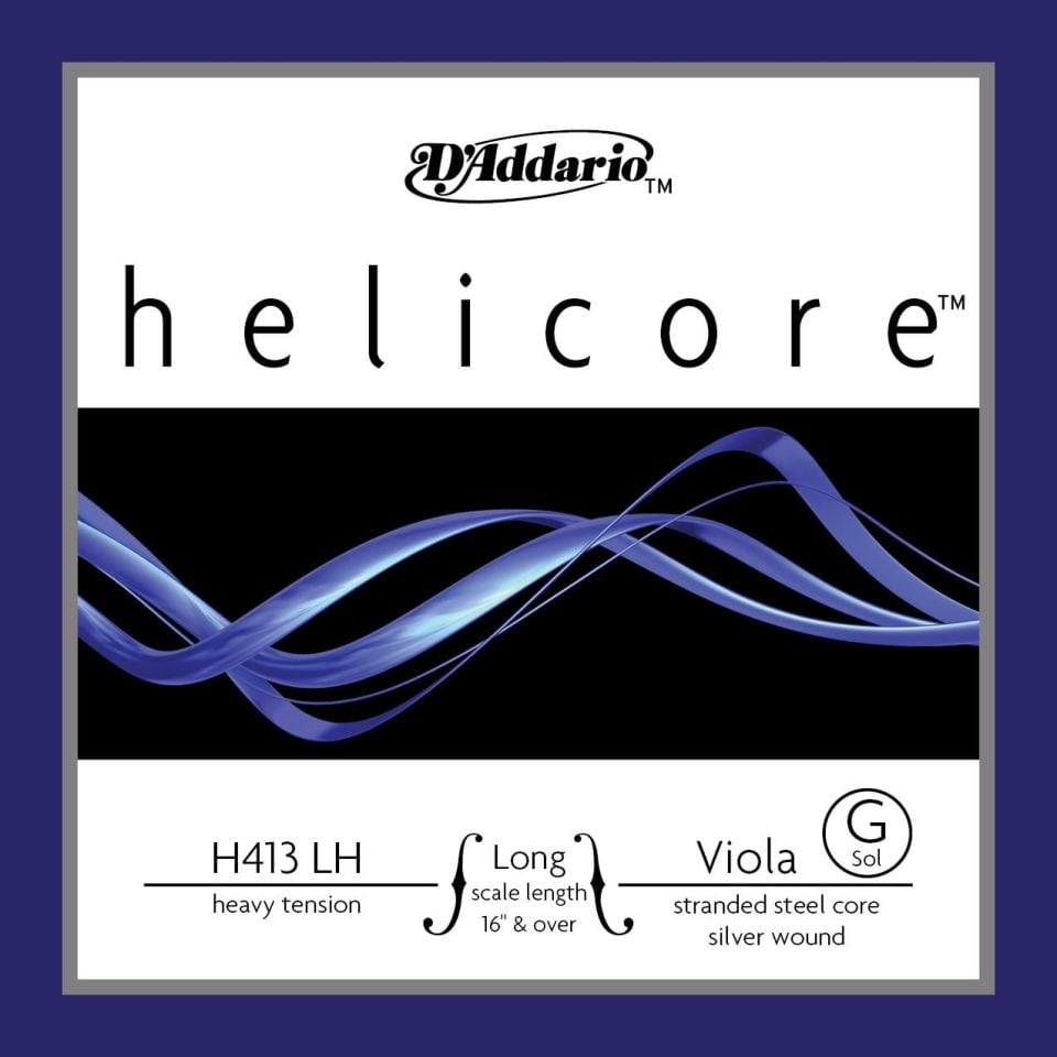 DADDARIO H413LH VİYOLA TEK TEL, HELICORE, (16'' VE ÜSTÜ), G-(SOL), HEAVY