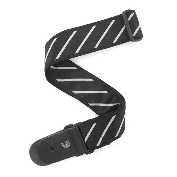 PLANETWAVES T20W1409 GİTAR ASKISI, TIE STRIPES SİYAH-GRİ
