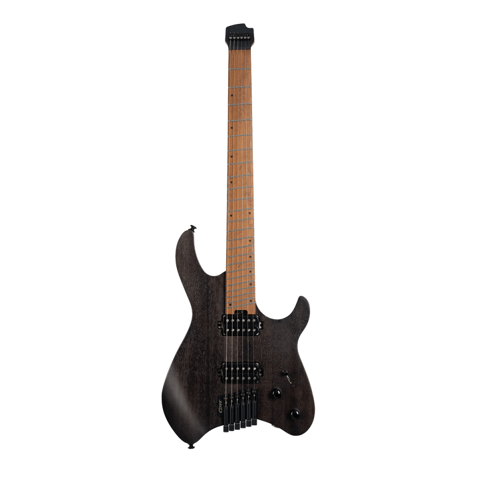 CORT SPACE G6MS SGTK ELEKTRO GİTAR, YARI PARLAK ŞEFFAF SİYAH, ÇANTALI