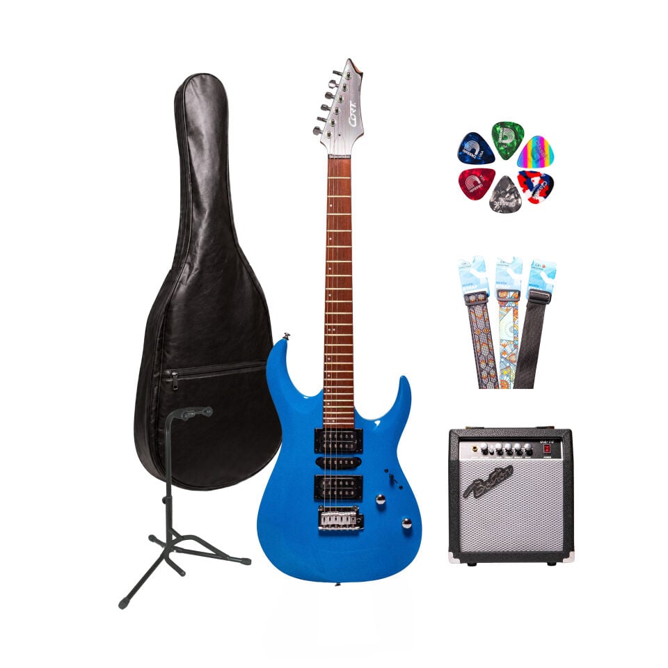 Cort X200CBL - Elektro Gitar Seti