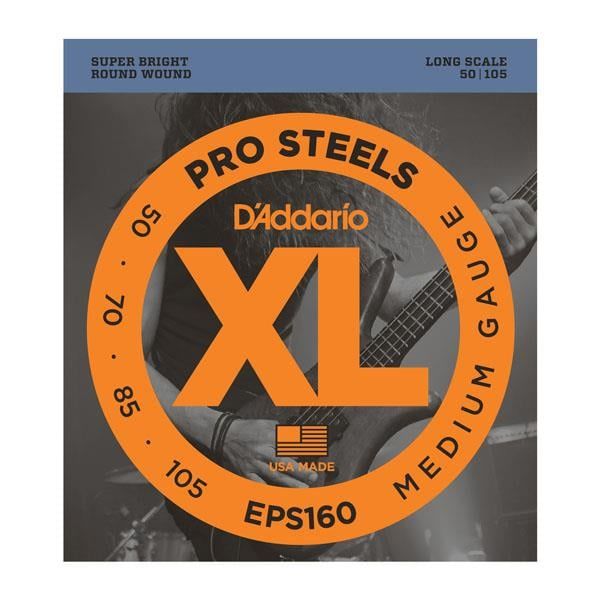DADDARIO EPS160 BASS GİTAR TEL SETİ, XL, 50-105, PROSTEELS, MEDIUM