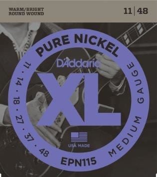 DADDARIO EPN115 ELEKTRO GİTAR TEL SETİ, XL, PURE NICKEL, 11-48, MEDIUM