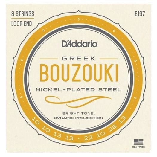 DADDARIO EJ97 BUZUKİ TEL SETİ, 8'Lİ TAKIM, NICKELPLATED STEEL WOUND