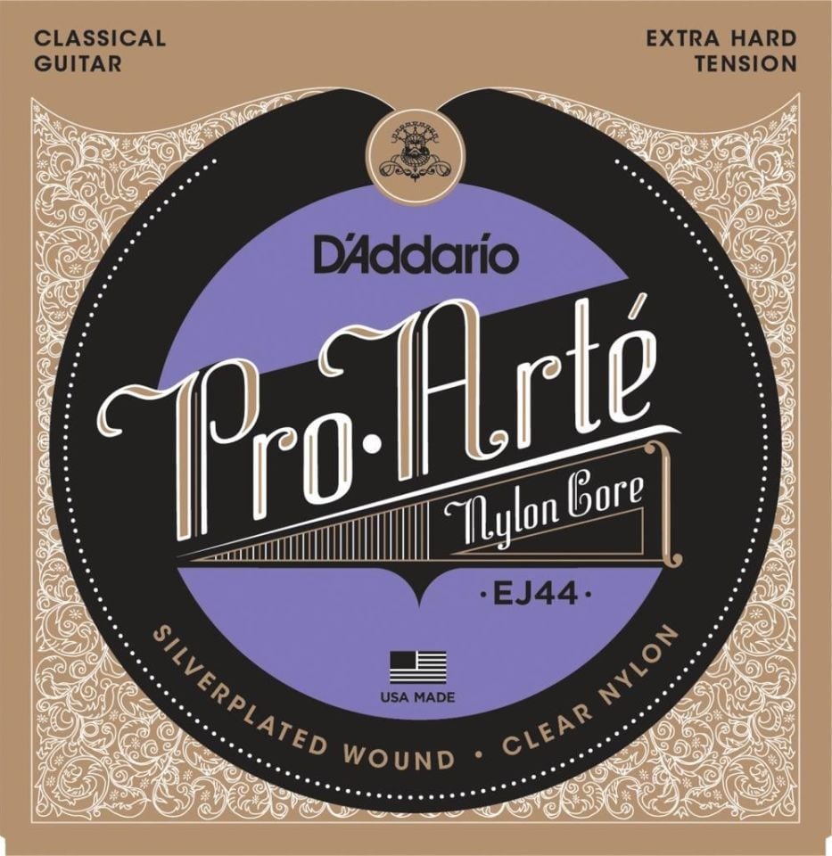 DADDARIO EJ44 KLASİK GİTAR TEL SETİ, SILVERPLATED WOUND, EXTRA HARD TENSION