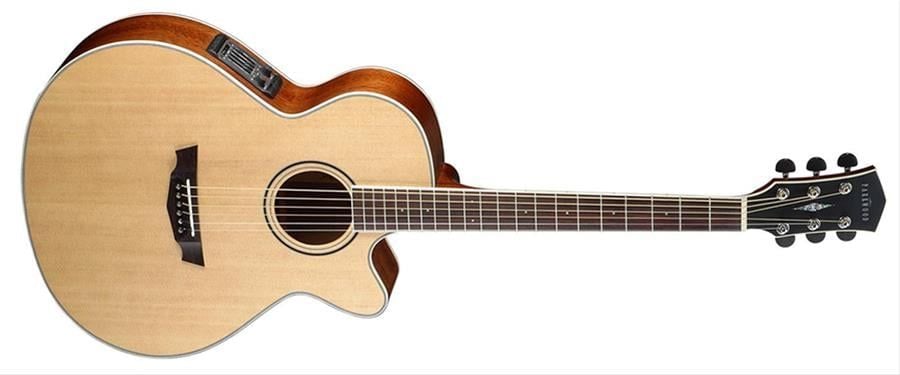 CORT PW370M-NS ELEKTRO AKUSTİK CUTAWAY GİTAR, ÇANTALI, PARKWOOD SERİSİ, FISHMAN EQ