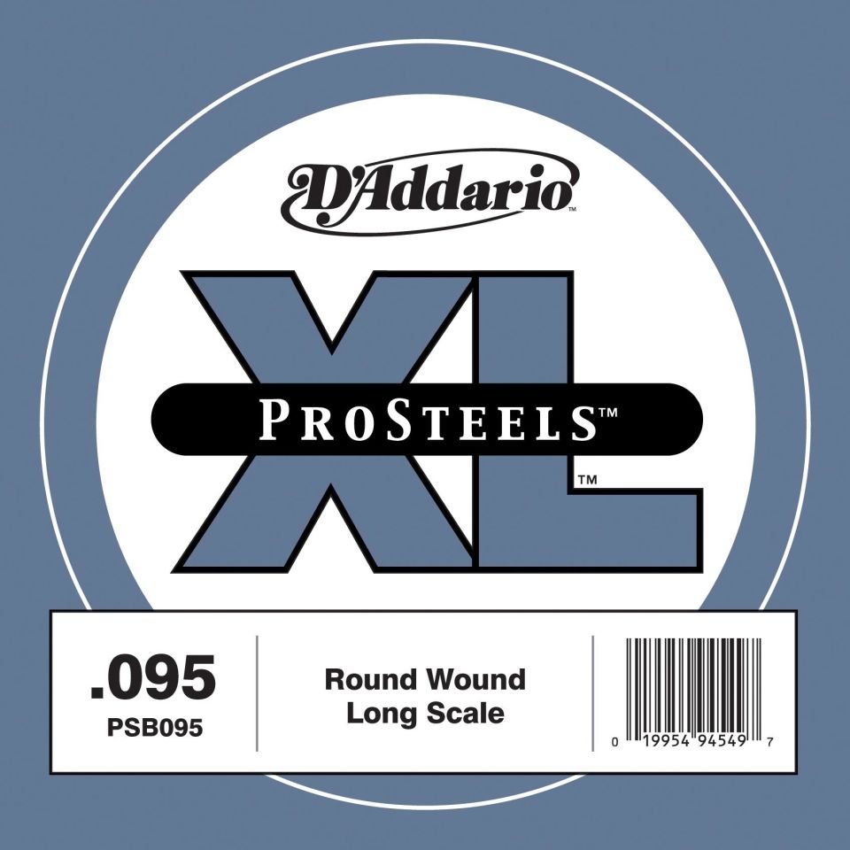 DADDARIO PSB095 BASS TEK TEL, E-(Mİ), PRO STEELS, 0.095