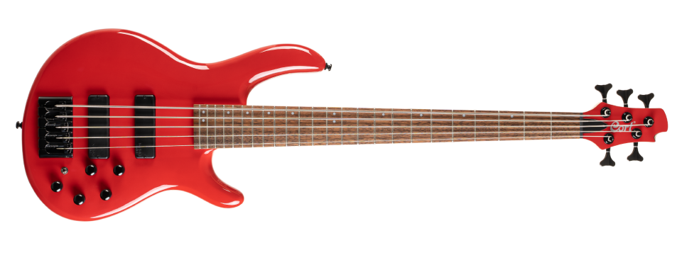 CORT C5 DELUXE CRD BASS GİTAR, 5 TELLİ, ŞEKER KIRMIZISI