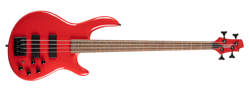 CORT C4 DELUXE CRD BASS GİTAR, 4 TELLİ, ŞEKER KIRMIZISI
